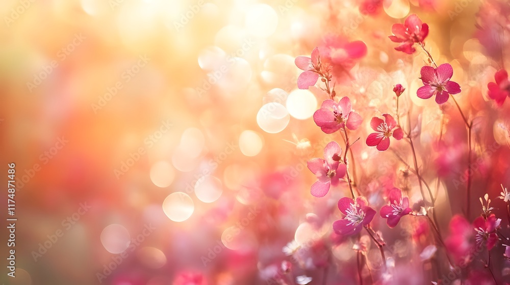 Poster radiant glowing bokeh light softly blending with vibrant shimmers and ethereal tonal transitions cre