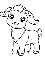 Naklejka premium sheep cartoon 
