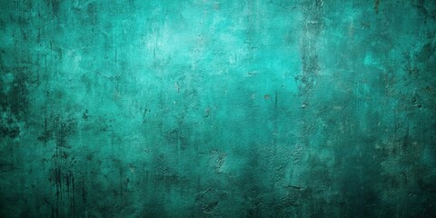 Obraz premium Dark Turquoise Grunge Texture Background - Minimalist Stock Photo