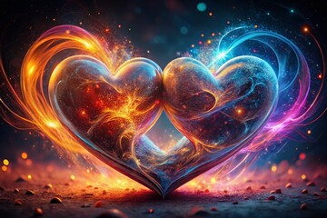 Intertwined Hearts: Conceptual Photography of Love and Exchange