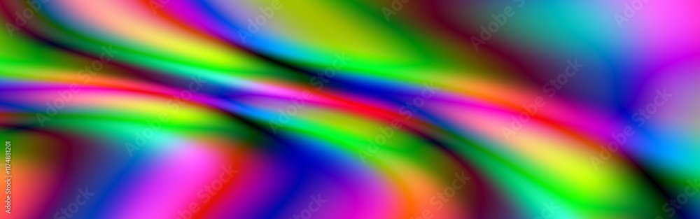Leinwandbilder Experience a Vibrant Abstract Colorful Background that features Smooth Gradients and Blurred Effects, perfect for all kinds of Creative Projects that demand artistic flair and visual appeal