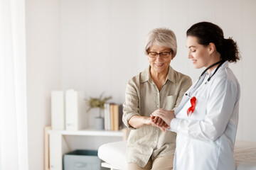 patient and a doctor in medical office