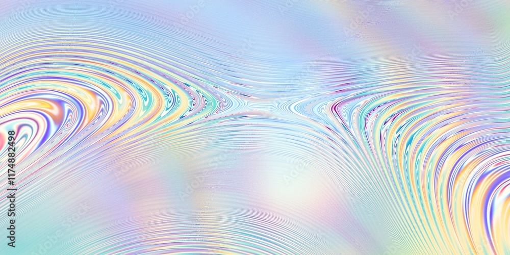 Poster abstract iridescent waves a beautiful and ethereal pearly background design perfectly crafted for co