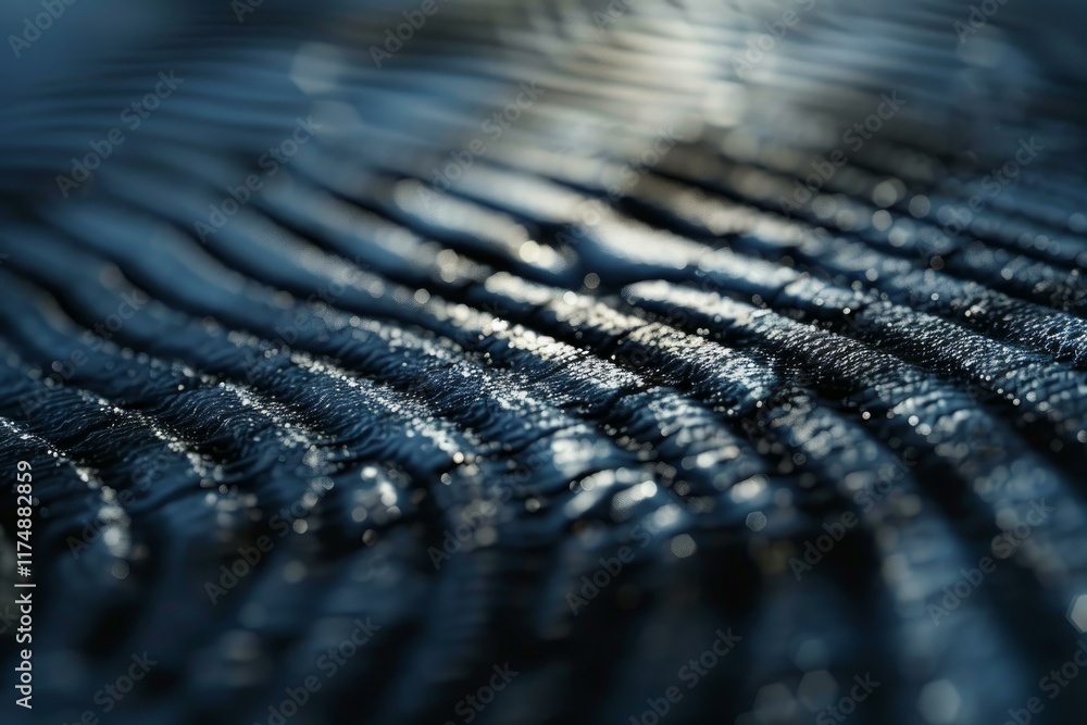 Poster sunlight reflecting on the surface of water creating a wavy pattern