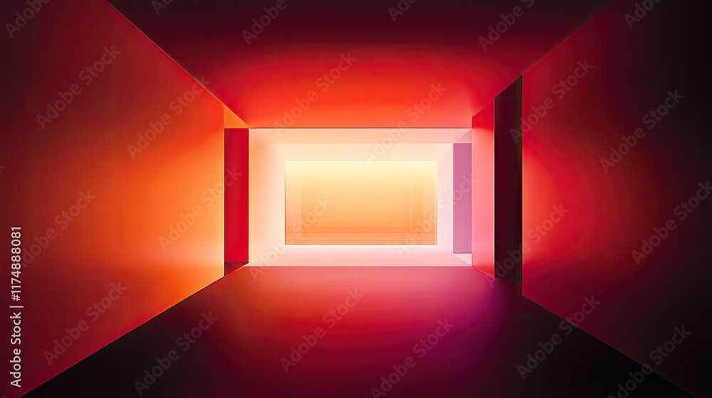 Poster gradient template design with smooth transitions and soft hues creating a harmonious visual layout.