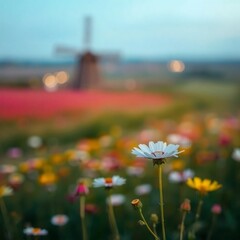 field of flowers