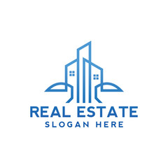 Modern real estate logo, building, roof, construction, real, estate, flat fully editable vector template, real estate corporate logo. Home logo vector template. Corporate real estate logo