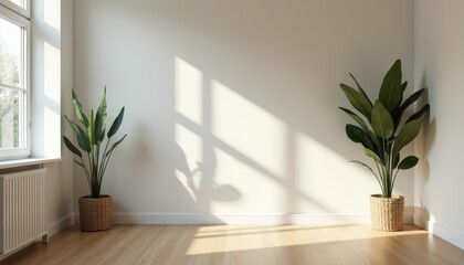 A neutral-toned studio room with natural light creates a bright, serene environment.