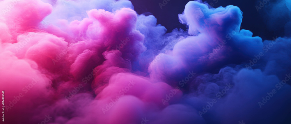 Aufkleber vibrant nebula clouds create an ethereal backdrop in a hyper-realistic style