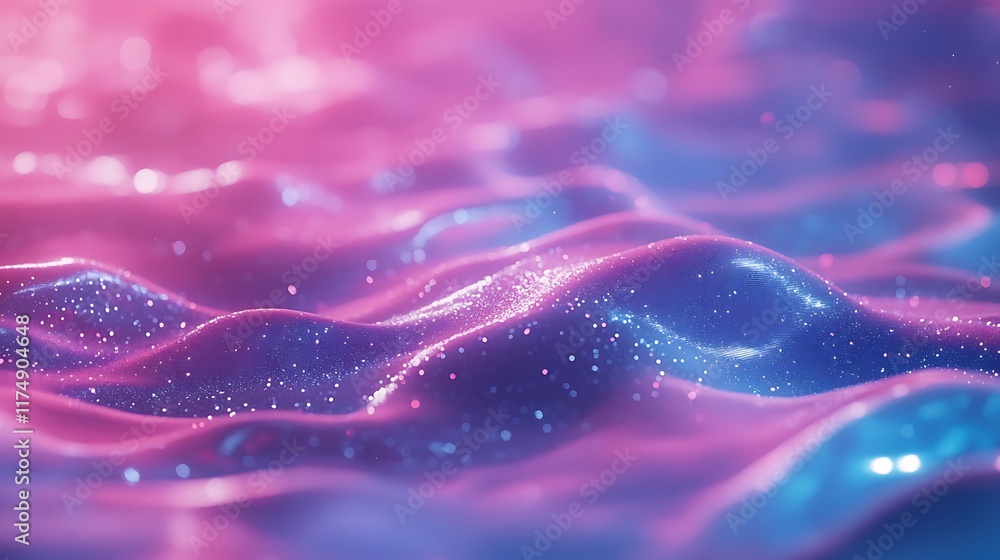 Poster abstract futuristic background with colorful glowing neon moving high-speed wave lines and bokeh lig