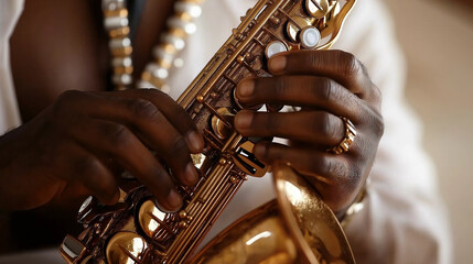 Obraz premium Saxophonist.