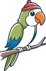 parrot on a branch