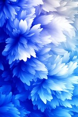 Obraz premium Blue Gradient Floral Background Design