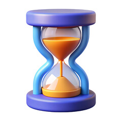 hourglass with sand 3d icon