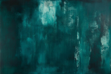 Teal Metallic Texture with Paint Streaks and Grunge Dust Patterns on a Distressed Background for Design Inspiration. Generative Ai