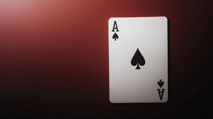 Diamond Playing Card on Gradient Background