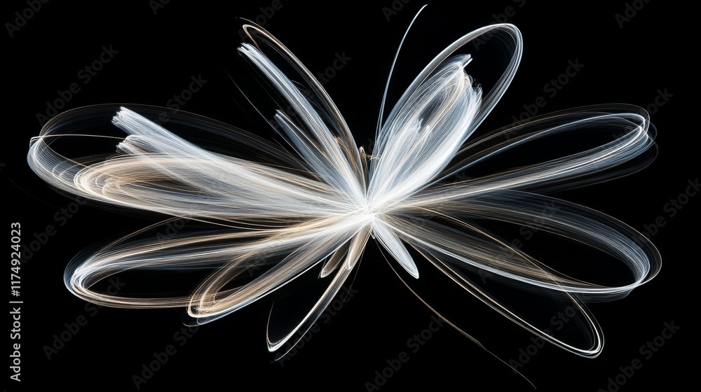 Poster a burst of light emanating from a central point in space, radiating outward in all directions with l