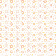 beautiful abstract, colored background with flower shapes and spirals