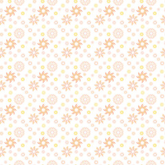 beautiful abstract, colored background with flower shapes and spirals