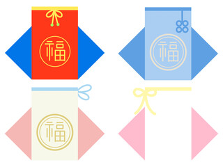 복주머니 일러스트