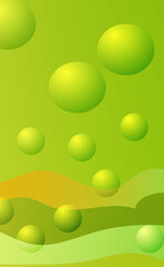 Realistic abstract 3D ball. Geometric composition memphis, geometric basic sphere color concept vector illustration background.