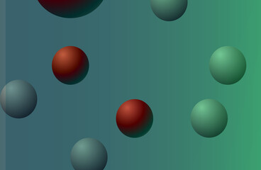 Header or banner design with big overlay balloons, multipurpose creative large scale website template with Copyspace