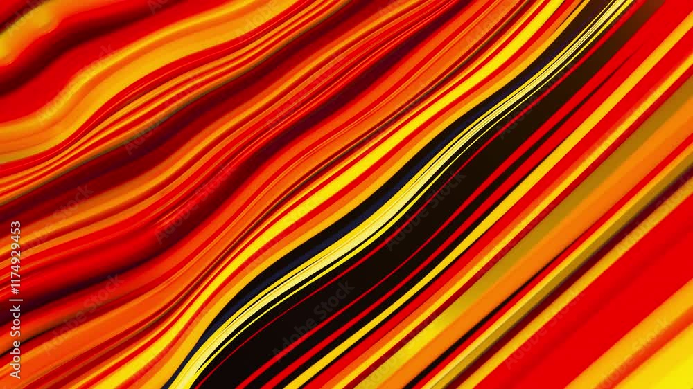 Poster abstract wave lines. computer generated