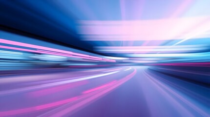 Vibrant motion blur with dynamic blue and pink streaks creating a futuristic and fast-paced design, perfect for digital art, modern creative projects and abstract backgrounds.