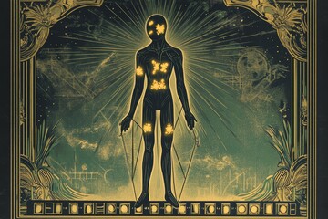 Fototapeta premium The Puppet of Pain, Somatic Symptom Disorder