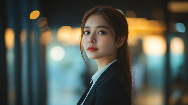 portrait of a businesswoman, professional person, an early 30s professional in business casual attire