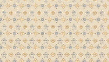 Seamless nance pattern in beige colors