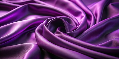 Obraz premium Minimalist Purple Fabric Background Texture - Smooth Draped Cloth Photography