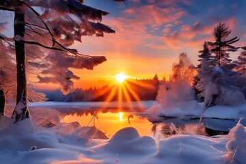 winter sunrise
