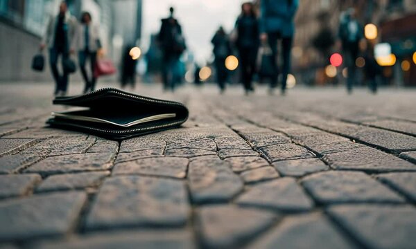 Wallet on the floor.