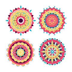 Vector mandala design. Colorful mandala background. Decorative pattern mandala design. Mandala for Coloring Pages 