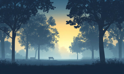 A forest landscape