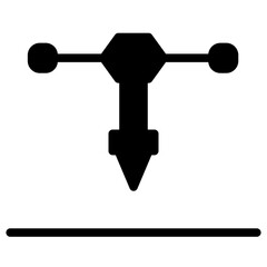 Electronic Equipmen Plastic Glyph Icon