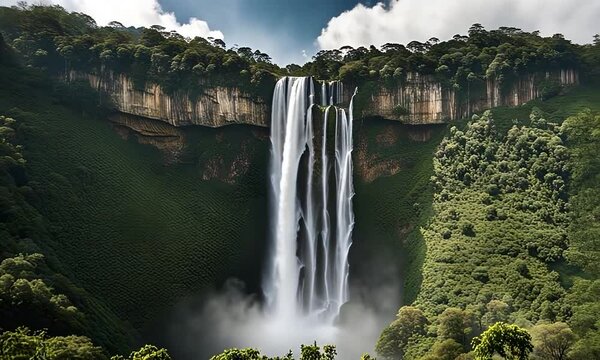 Fall Salto Angel in Venezuela.