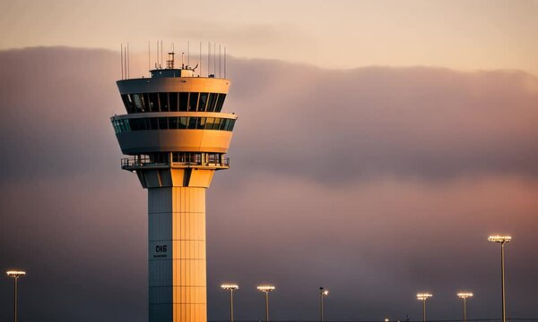 Control tower of an airport.
