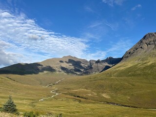 Landscape Fairy Pools, Skye Scotland
