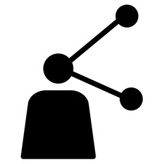 Group Network Share Glyph Icon
