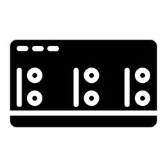 Sound Mixing Board Glyph Icon
