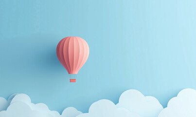 Fototapeta premium hot air balloon in sky