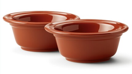 These rustic terracotta ramekins are perfect for serving individual portions of dips, sauces, or desserts.  Oven, microwave and dishwasher safe.