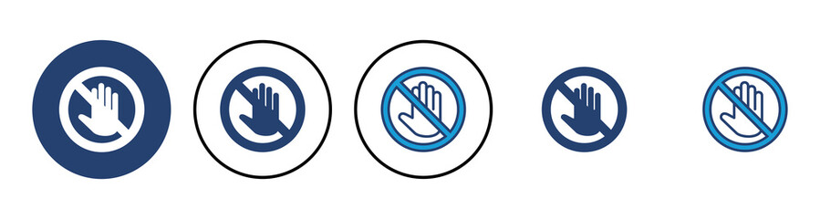 Stop icon vector. stop road sign. hand stop icon vector