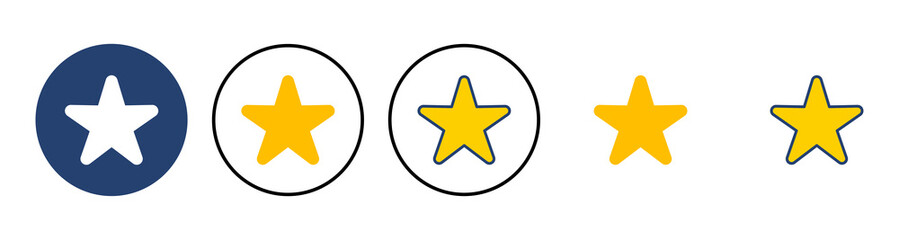 Star Icon vector. rating icon vector. favourite star icon