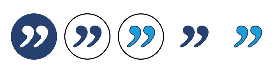 Quote icon vector. Quotation mark symbol.