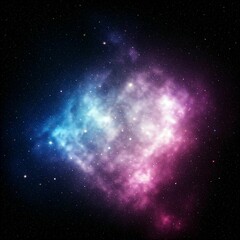 A deep, starry sky with nebula clouds in purple, blue, and pink, creating a dreamy and vast space-themed background.