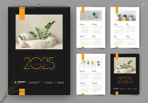 Clean Calendar 2025 Layouts