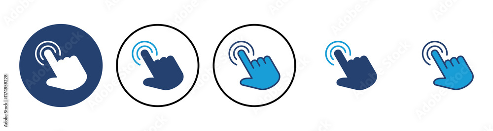Aufkleber hand cursor icon. cursor icon vector. hand cursor icon click
